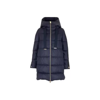 HERNO Zip Up Drawstring Hooded Jacket