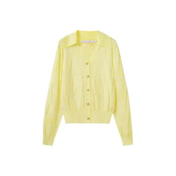 SHUIYUNJIAN Knitwear Women's Champagne Yellow
