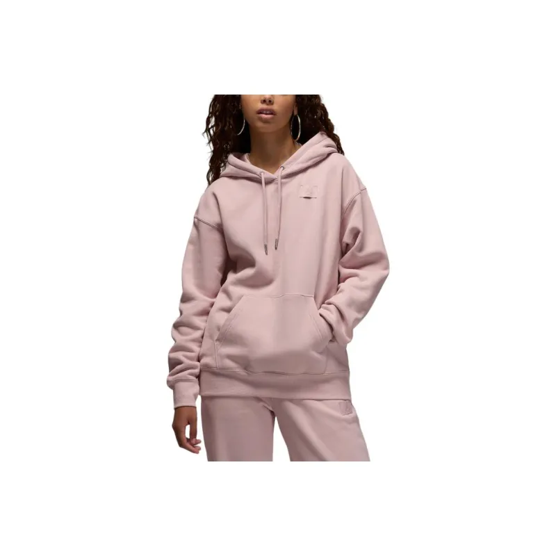 JORDAN Flight Fleece Women's Satin Lined Pullover Hoodie-0