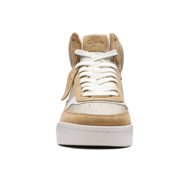 Clarks CraftCourt Top Abrasion Resistant High Top Skateboard Shoes Men's Sand-4