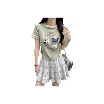Dior Beauty T Shirt Women's Light Green