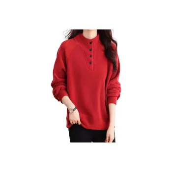 Mapping Sweatshirt Women's Dark Red