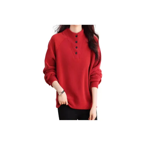 Mapping Sweatshirt Women's Dark Red