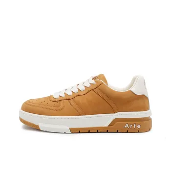 Arte In Acti Low Top Skateboard Shoes Unisex Ginger Yellow