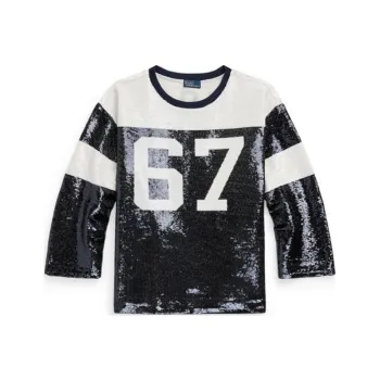 Polo Ralph Lauren Sequin embellished T shirt