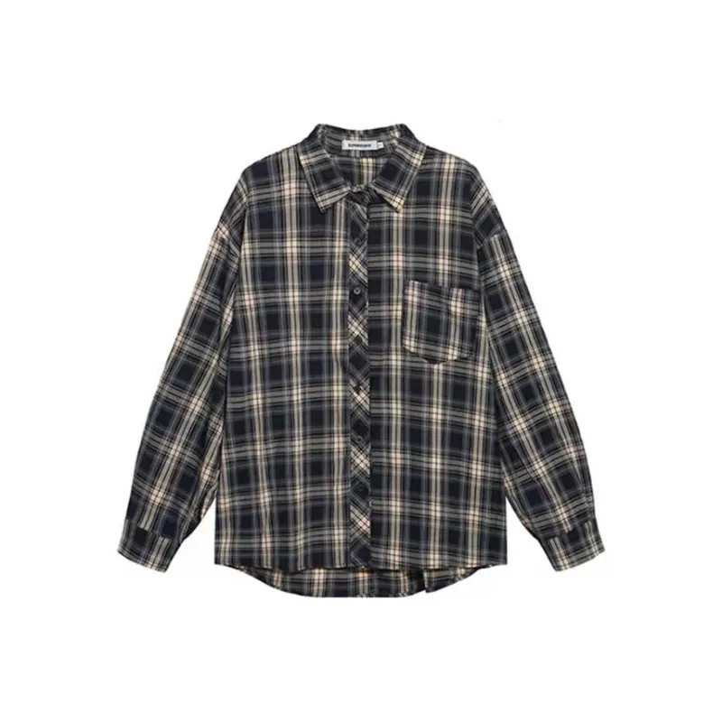 PAIN OR PLEASURE Shirt Women's Plaid-0
