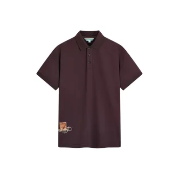 FAIRWHALE Polo Shirt Unisex Red Brown