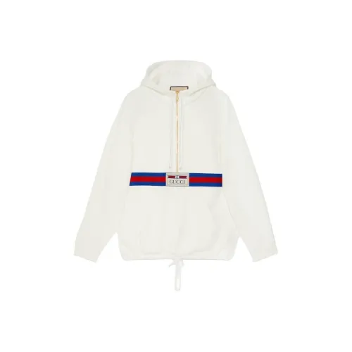 GUCCI Logo Patch Quater Zip Jumper