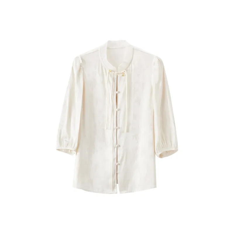 XIANGYING Shirts Women's Beige-0