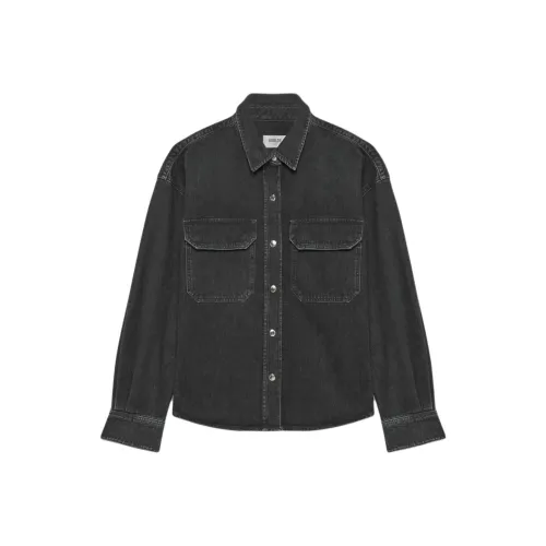 ARITZIA Agolde Gwen Slice Shirt Shirt Women's Intense/Washed Black