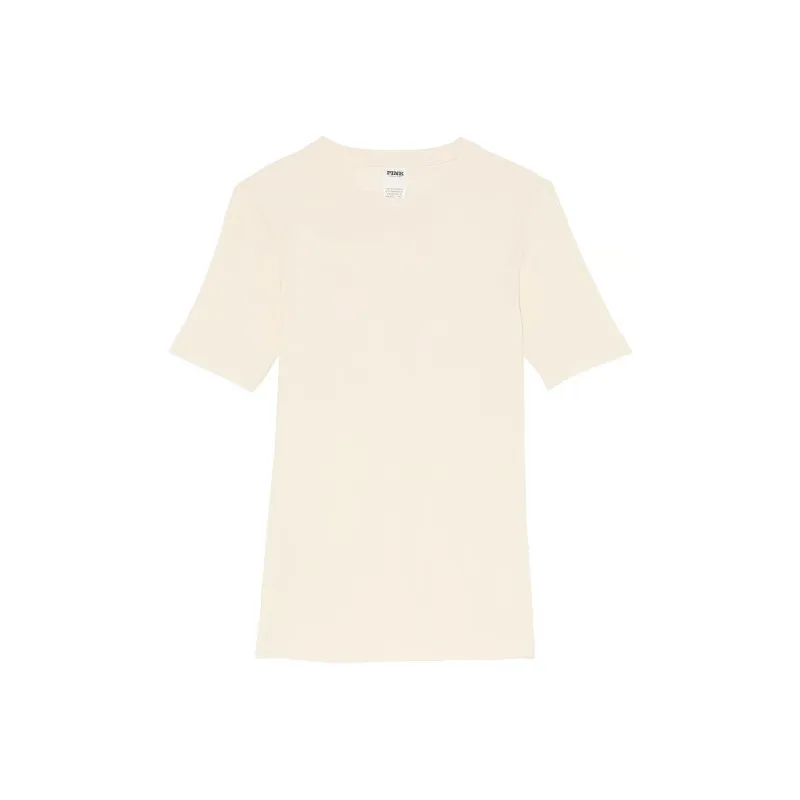 Victoria's Secret Regular T Shirt Women's White Shell-0