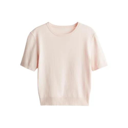 H&M T Shirts Women's Light Pink