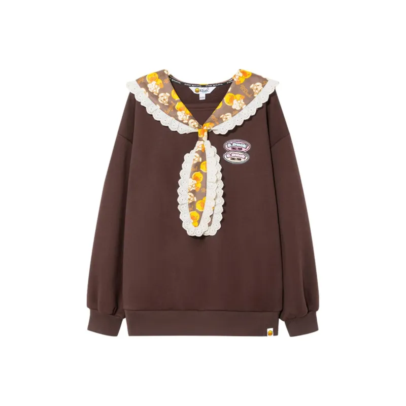 B.Duck Sweatshirt Women's Dark Coffee-0