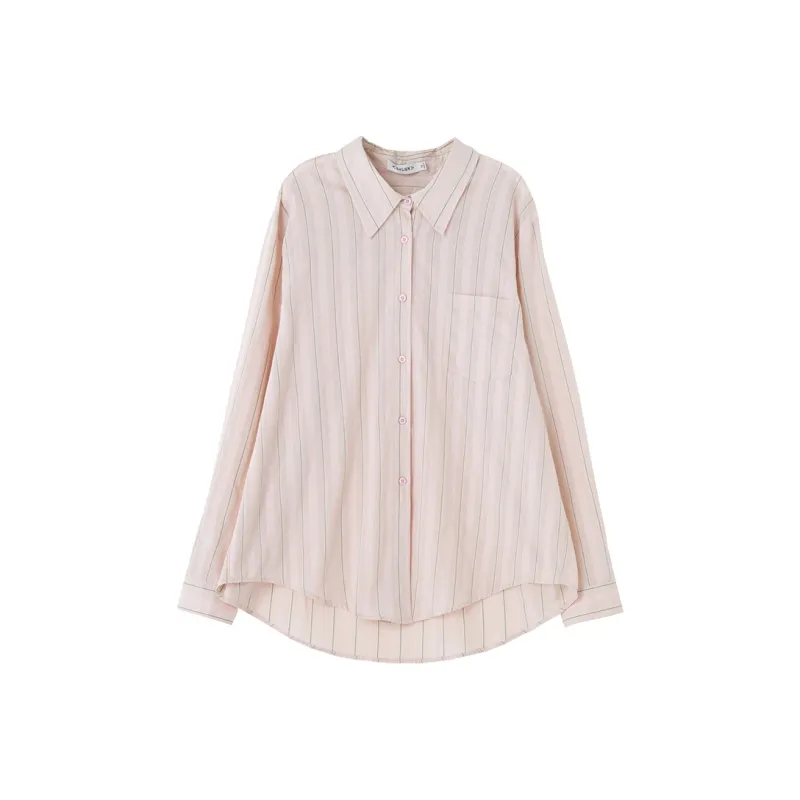 SOON FLOWER Shirts Women's Pink-0