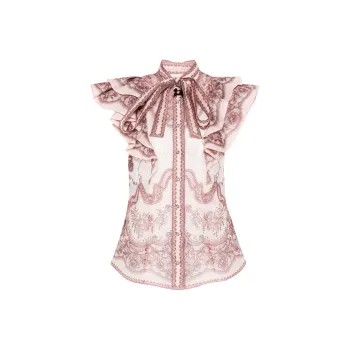 Zimmermann Crush Frilled Blouse