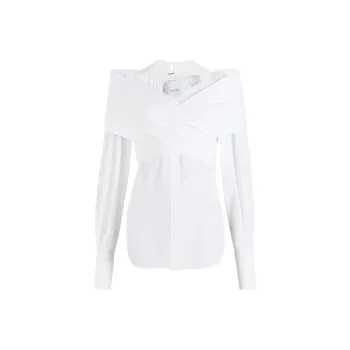 Patou Wrap Poplin Blouse