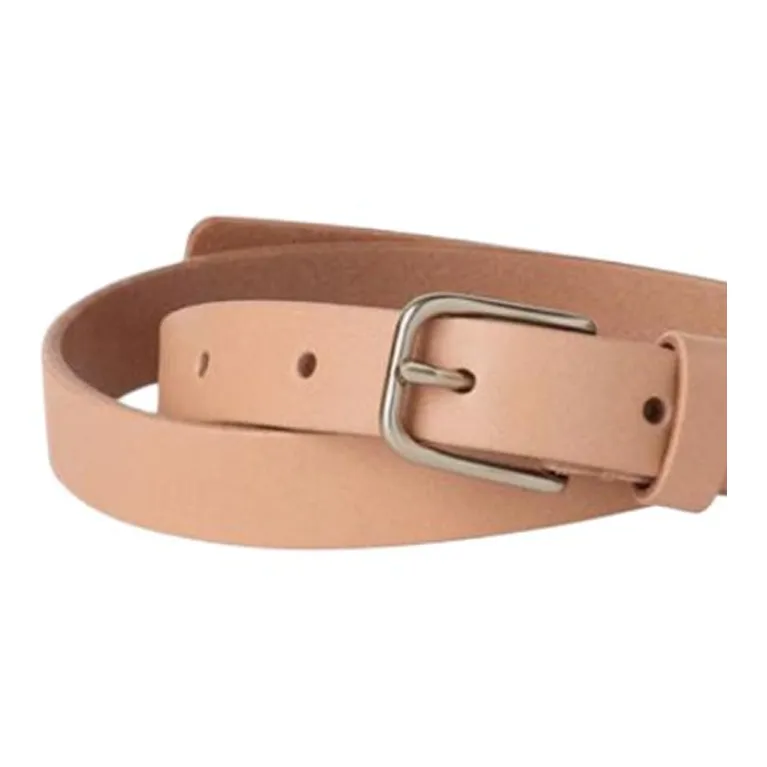 UNIQLO Cow Leather Belts Unisex Light Beige Width  2CM-1