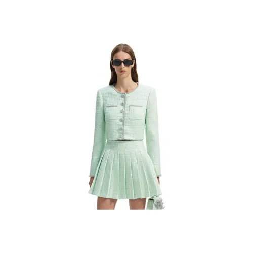 Self-portrait Jackets Coats Women's Mint Green