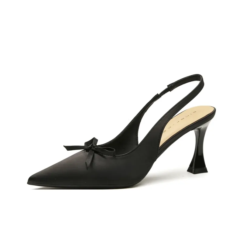 CZRSK Flared Heel High Heels 7.5CM Women's-3