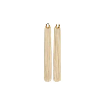 JIL SANDER Brass Earrings Unisex Yellow