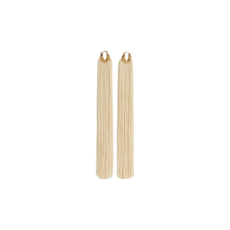 JIL SANDER Brass Earrings Unisex Yellow-0