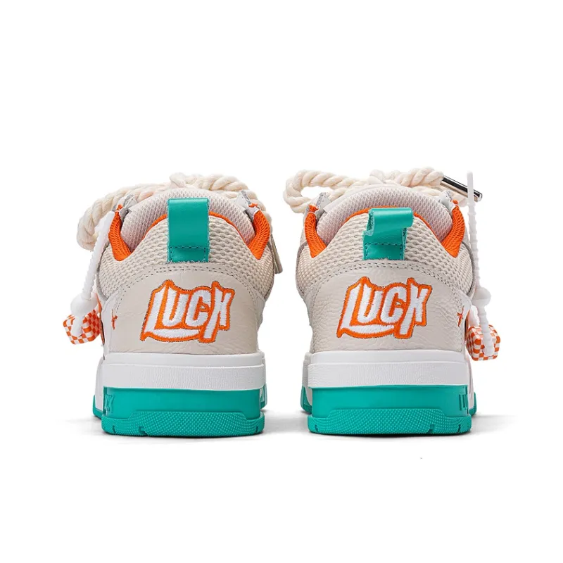LUCX Cushioned Slip Resistant Abrasion Resistant Low Top Chunky Sneakers Unisex-16
