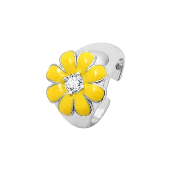 Narcii White Gold Plated Copper Rings Women's