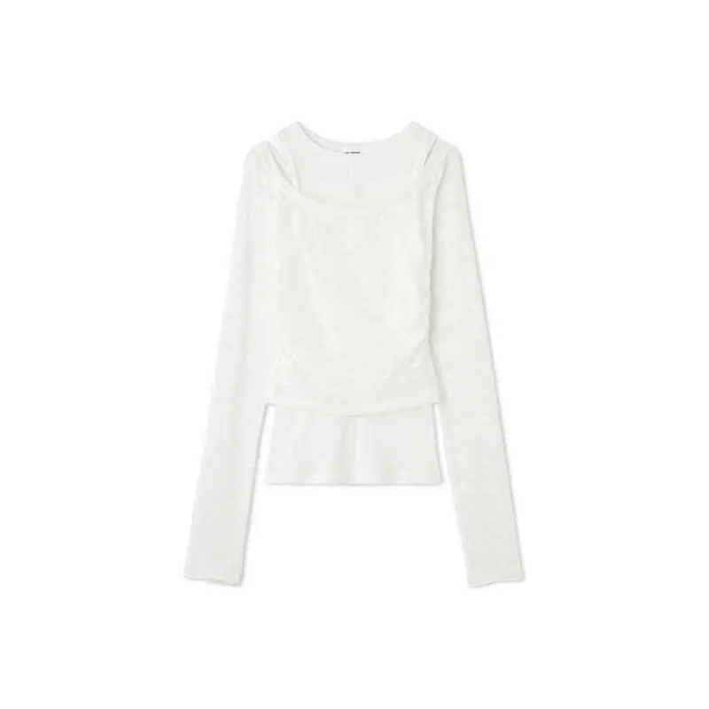 Lily Brown Chiffon Shirts Women's-0