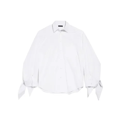 Balenciaga Knotted Cuff Blouse 'White'