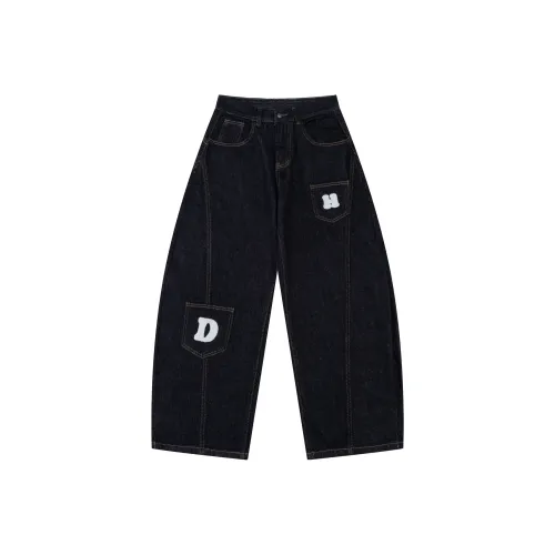AFISHSTAY Curved Knife Jeans Unisex Black