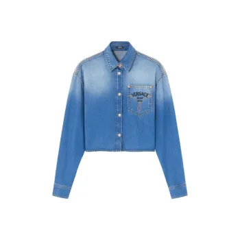 VERSACE Denim Shirt 'Medium Blue'
