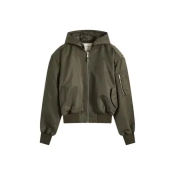 Entire Studios Hooded Broad Bomber Jacket 'Jade'