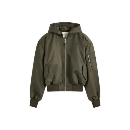Entire Studios Hooded Broad Bomber Jacket 'Jade'