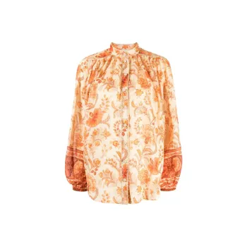 Zimmermann Junie Billow Long Sleeved Blouse