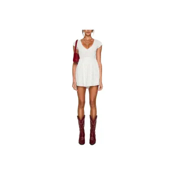PRINCESS POLLY SWEET TALK PLAYSUIT Bodysuits Women's White Floral