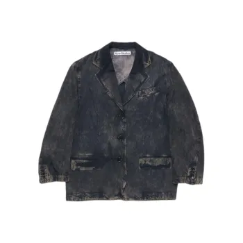 Acne Studios Single Breasted Jacket 'Black/Beige'