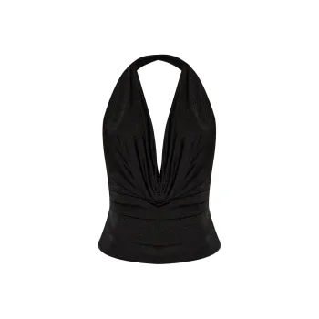 Misbhv Backless Cowl Neck Top