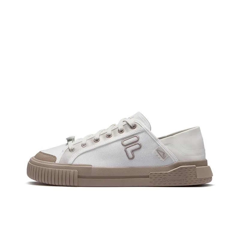 FILA FUSION Wallride Low Top Skateboard Shoes Men's White Brown-0