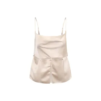 NANUSHKA Silvine Cowl Neck Satin Top