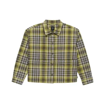 Vans Roadside Shacket Shirt Women's Green