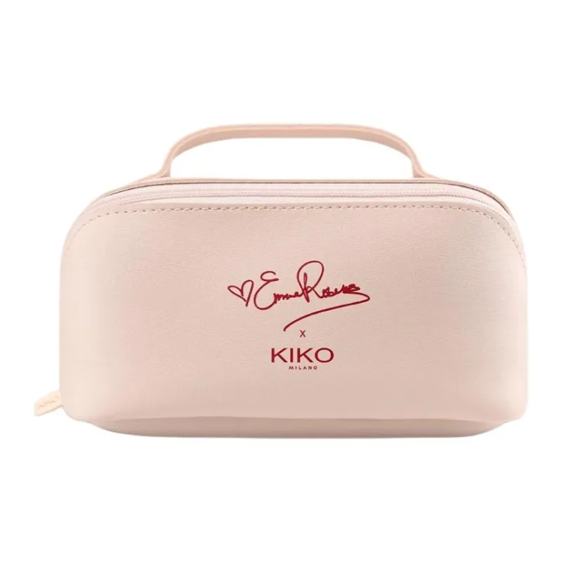 KIKO Pink Makeup Storage Bag Portable-0