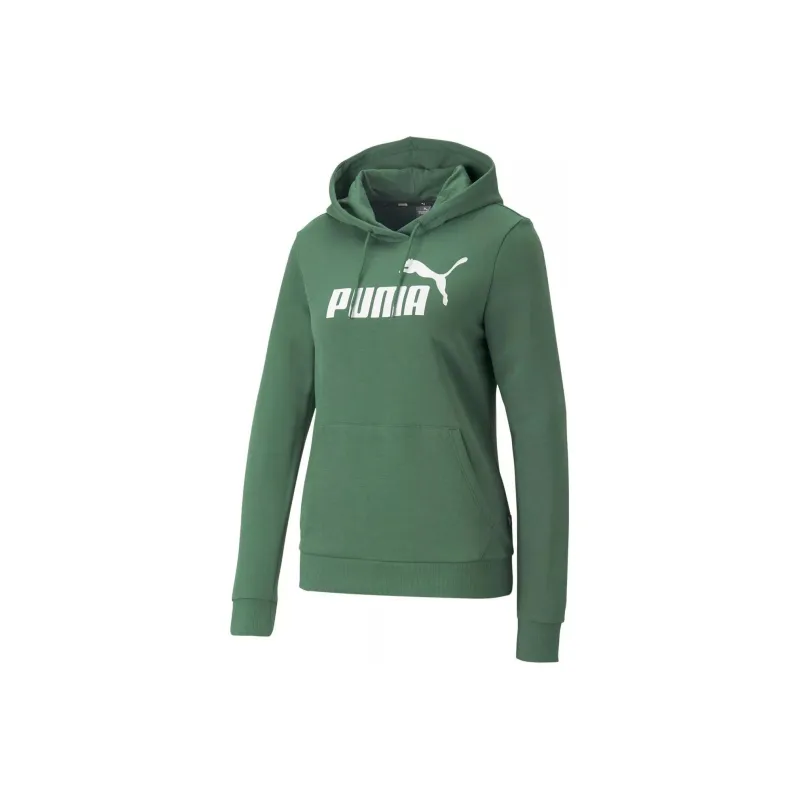 PUMA ESS LOGO HOODIE TR S Sweatshirt Women's Green-0