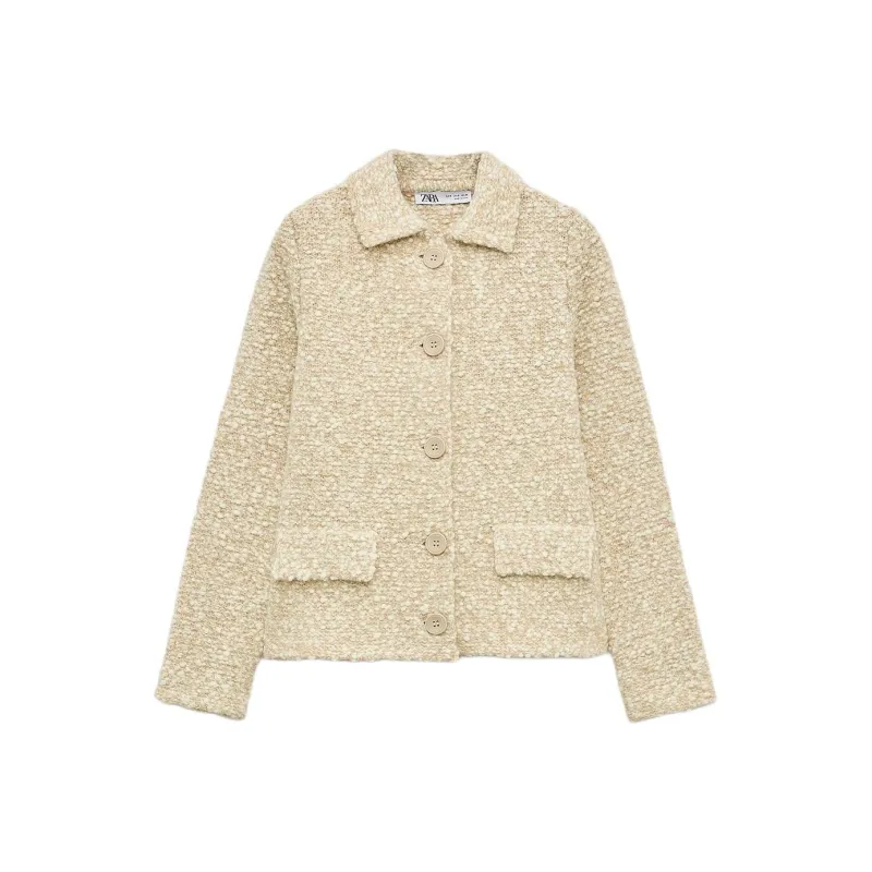 ZARA Jackets Coats Women's Sand-0