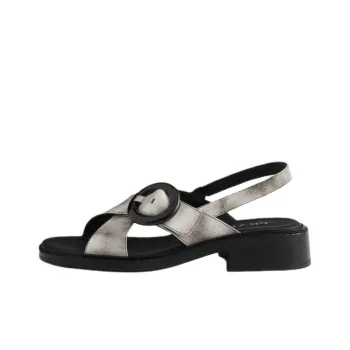 PRADA One Strap Sandals 3.5cm Women's White Gray