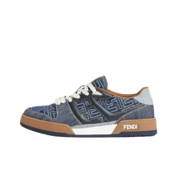 FENDI Match Low Top Skateboard Shoes Men's Blue