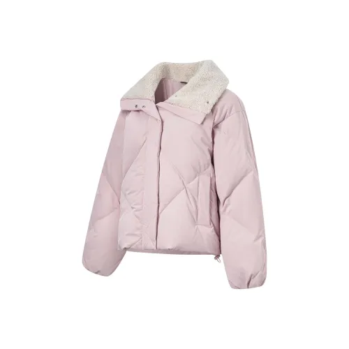 LiNing Sports Life Collection Down Jacket Women's Light Crimson Pink