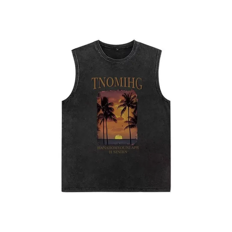 TONYBEAR Tank Top Men's Black Gray-0