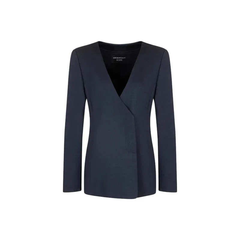 EMPORIO ARMANI V neck Blazer-0