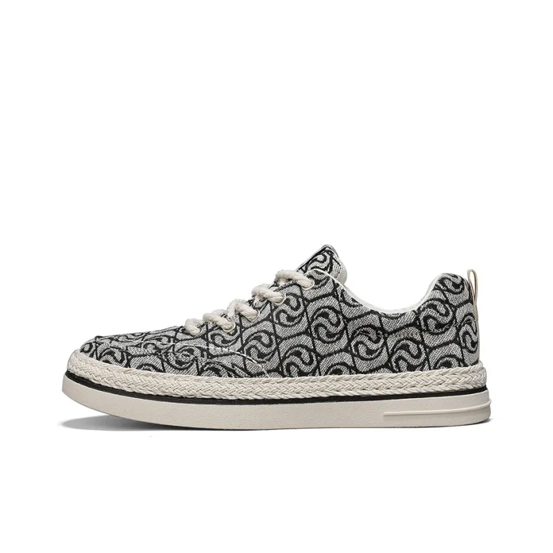 RENBEN Breathable And Lightweight Low Top Canvas Shoes Men's-12