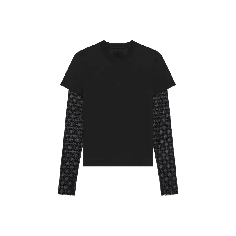 Givenchy Overlapped Tulle T Shirt-0